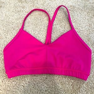 MEDIUM Bright Pink Reinette Sports Bra